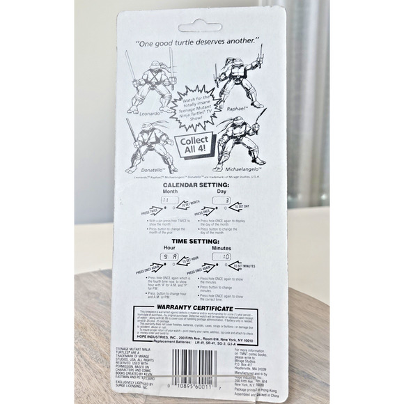 Vintage 1989 Teenage Mutant Ninja Turtles Donatello Digital Watch – Sealed NOS T - Picture 3 of 7